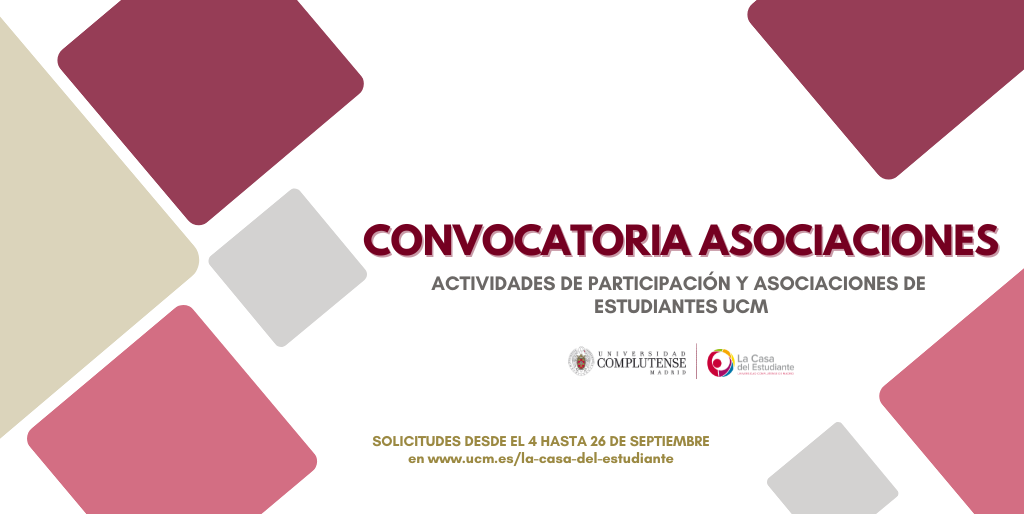 Convocatoria de apoyo a actividades de participación y  asociaciones de estudiantes